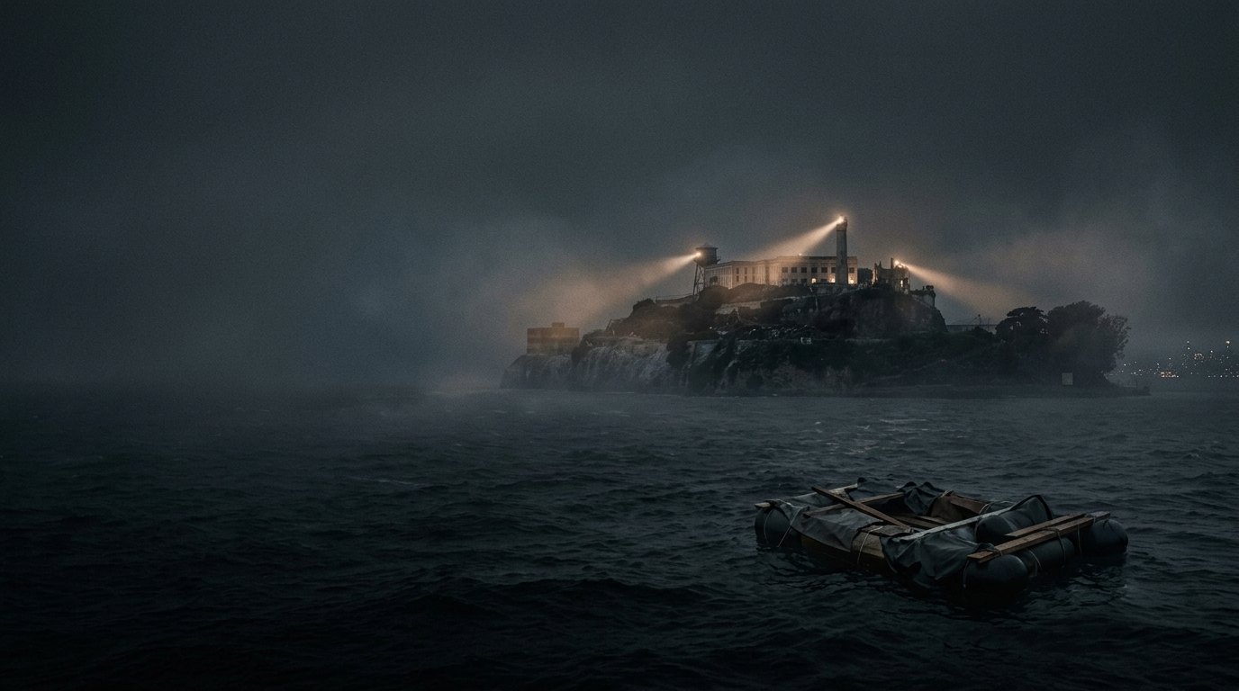 Escape from Alcatraz, artwork for the Mystery episode