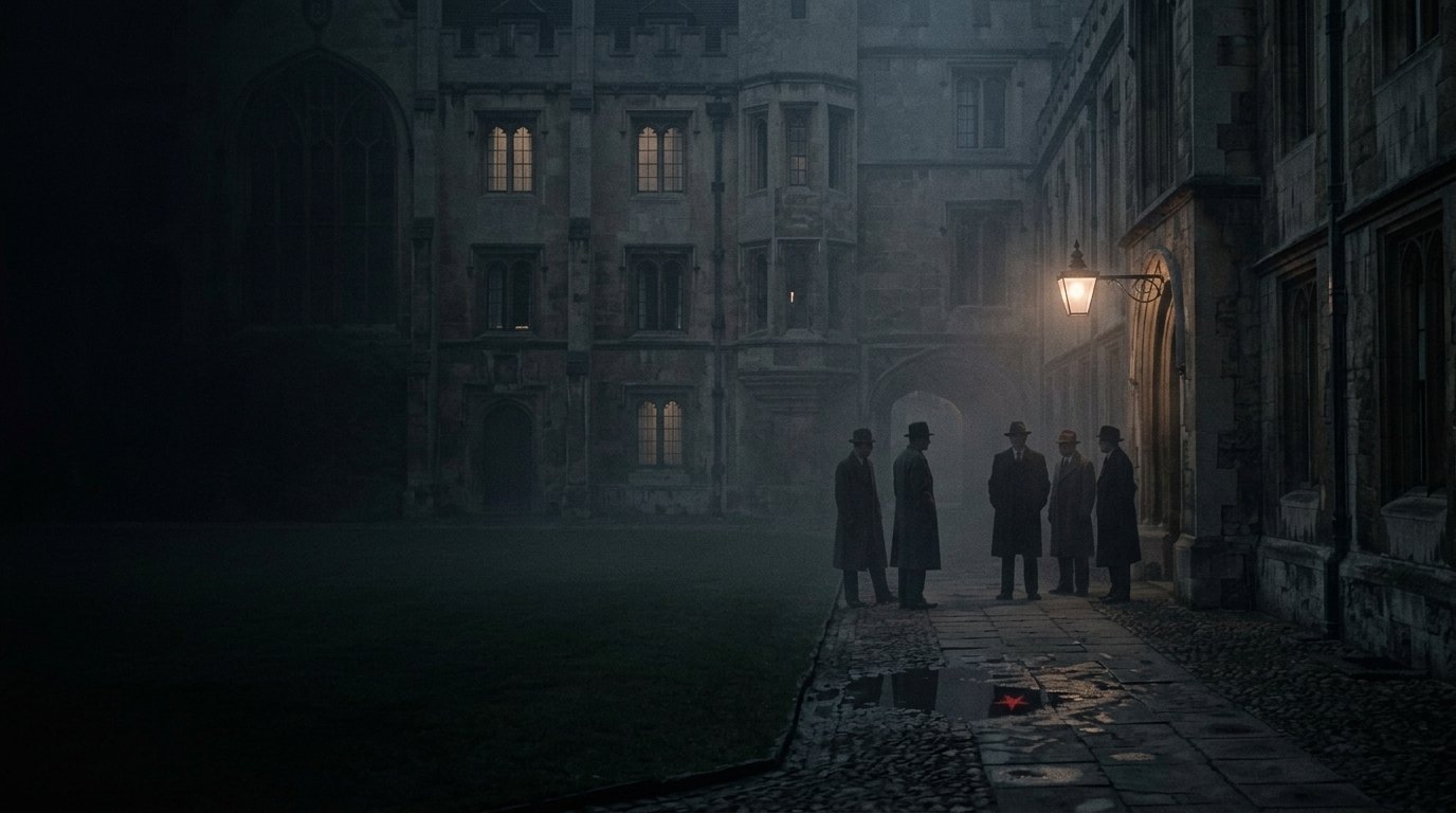 The Cambridge Five, artwork for the Mystery episode