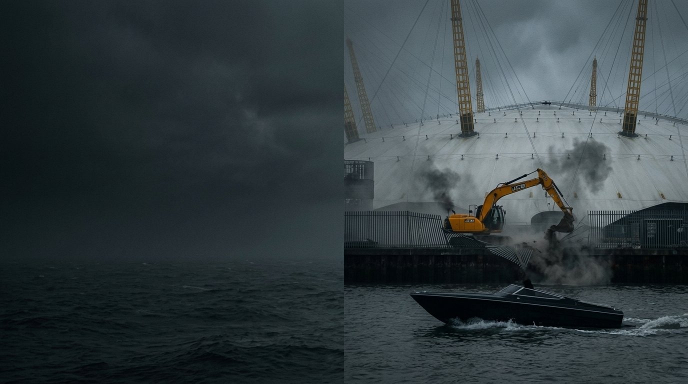 The Millennium Dome Raid, artwork for the Mystery episode