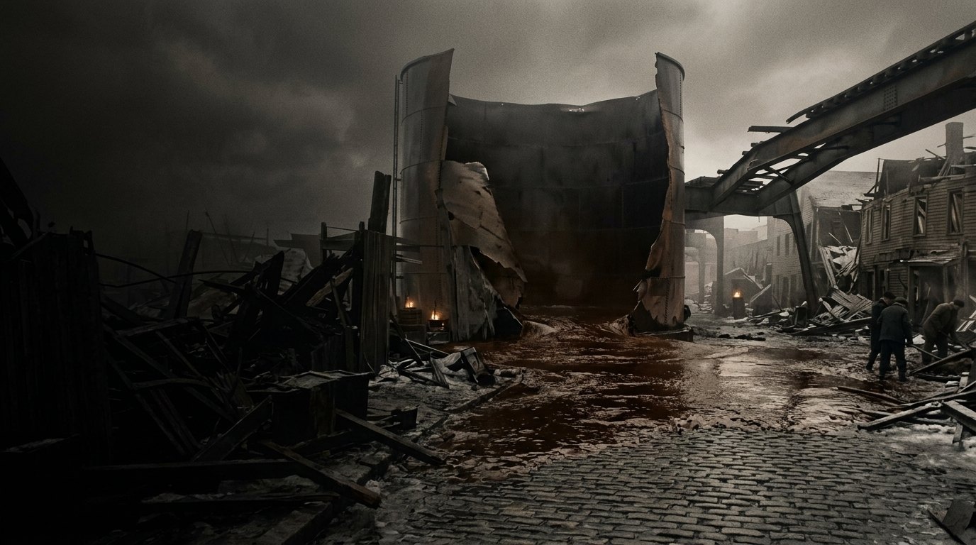 The Great Molasses Flood, artwork for the Mystery episode